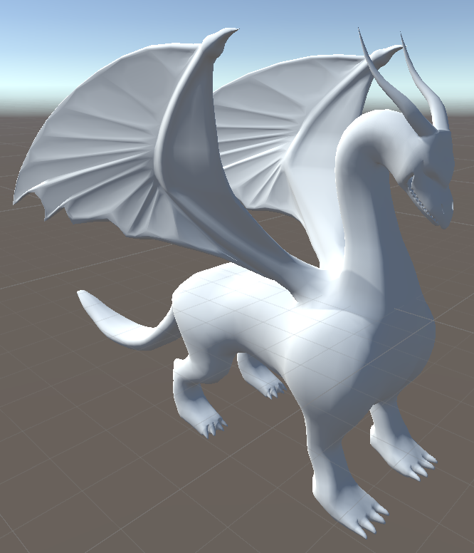 The original dragon mesh